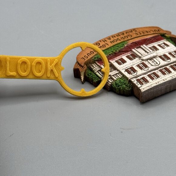 Vtg Historic Savannah Georgia Fridge Souvenir Magnet Juliett Gordon Low House - Picture 8 of 10